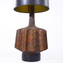 Mid Century Lava Glaze Table Lamp - 4054273