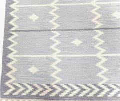 Mid Century Lavender Swedish Flatweave Rug - 2085763