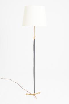 Mid Century Leather Floor Lamp - 3948190