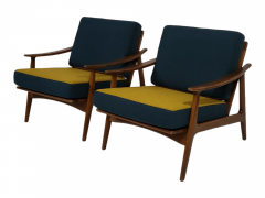 Mid Century Lounge Chairs with Reversible Cushions - 2582212