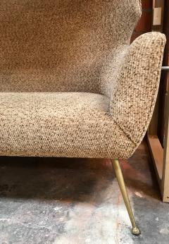 Mid Century Loveseats with original fabric Italy 1950s - 947172