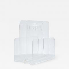 Mid Century Lucite Magazine Rack - 2584437