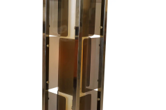 Mid Century Lucite Paneled Rectangular Floor Lamp - 2992568