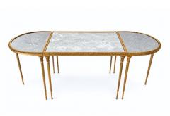 Mid Century Maison Bagues Bronze Dore Hollywood Regency Coffee Table - 4625324