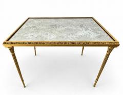 Mid Century Maison Bagues Bronze Dore Hollywood Regency Coffee Table - 4625326