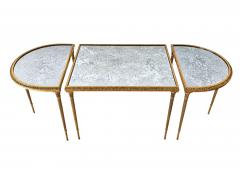 Mid Century Maison Bagues Bronze Dore Hollywood Regency Coffee Table - 4627027