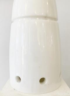 Mid Century Marble Table Lamp in White - 2728589
