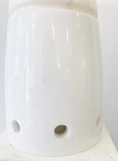 Mid Century Marble Table Lamp in White - 2728590