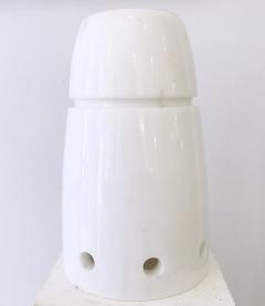 Mid Century Marble Table Lamp in White - 2728594