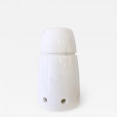 Mid Century Marble Table Lamp in White - 2730995