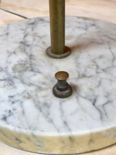 Mid Century Minimal Brass Floor Lamp with Marble Base Italy 1950s - 941389