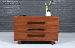 Mid Century Modern 3 Drawer Dresser w Bowtie Handles - 4735535