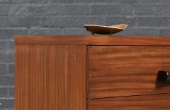 Mid Century Modern 3 Drawer Dresser w Bowtie Handles - 4735580