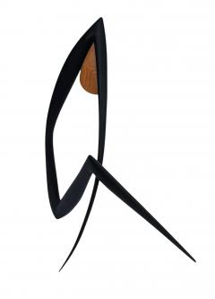 Mid Century Modern Abstract Art Deco Table or Floor Sculpture in Mixed Woods - 4286504