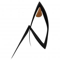 Mid Century Modern Abstract Art Deco Table or Floor Sculpture in Mixed Woods - 4286506
