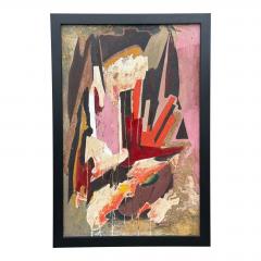 Mid Century Modern Abstract Art Oil Painting - 4594020