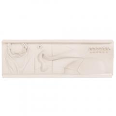 Mid Century Modern Abstract Bas Relief Wall Sculpture C 1960s  - 4590000
