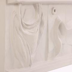 Mid Century Modern Abstract Bas Relief Wall Sculpture C 1960s  - 4590004