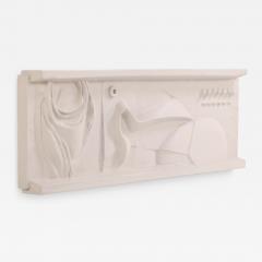 Mid Century Modern Abstract Bas Relief Wall Sculpture C 1960s  - 4591787