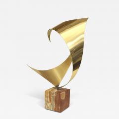 Mid Century Modern Abstract Brass Sculpture - 4692589