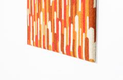 Mid Century Modern Abstract Graphic Textile Wall Art - 2935313