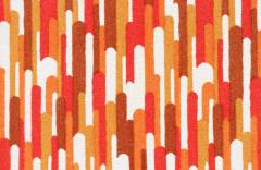 Mid Century Modern Abstract Graphic Textile Wall Art - 2935314