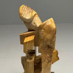 Mid Century Modern Abstract Marble Sculpture Statue Signed and Dated 1983 - 3418104