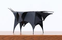 Mid Century Modern Abstract Metal Bull Sculpture - 3350737