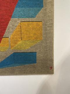 Mid Century Modern Abstract Signed Tapestry - 2527042