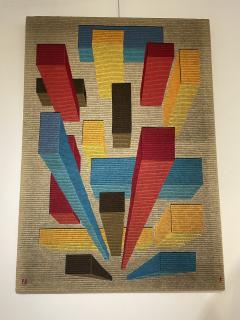 Mid Century Modern Abstract Signed Tapestry - 2527043