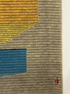 Mid Century Modern Abstract Signed Tapestry - 2527045