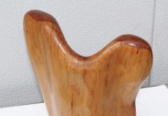 Mid Century Modern Abstract Wood Sculpture - 767511
