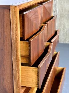 Mid Century Modern American Designer Sculptural High Boy Dresser Chest Walnut - 2940529