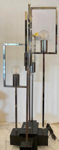 Mid Century Modern Architectural Chrome 4 Light Chrome Table Lamp - 1999875