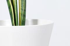 Mid Century Modern Architectural Double Cone Planter by Bauer - 2969070