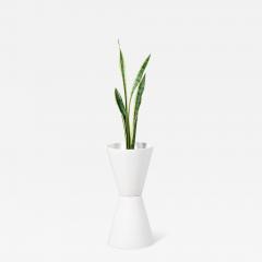 Mid Century Modern Architectural Double Cone Planter by Bauer - 2970782
