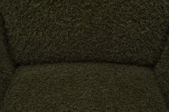 Mid Century Modern Armchair in Dark Green Upholstery Europe 1940s - 4505831