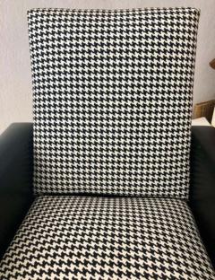 Mid Century Modern Armchair or Lounge Chair Black and White 1960s - 2865650