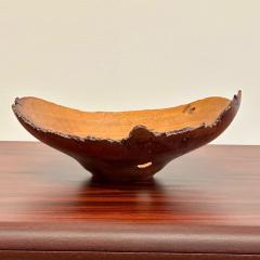 Mid Century Modern Artisan Studio Made Bowl Vessel Cherry Burl Signed - 3378138