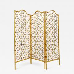 Mid Century Modern Bamboo Folding Screen - 2642359