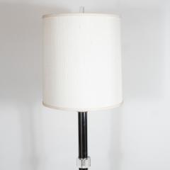 Mid Century Modern Banded Lucite and Chrome Floor Lamp - 1700694