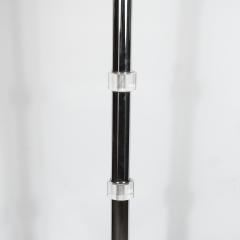 Mid Century Modern Banded Lucite and Chrome Floor Lamp - 1700695