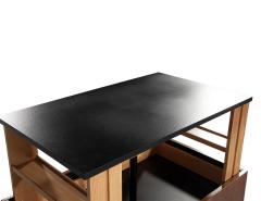 Mid Century Modern Bar Cabinet with Hidden Lift Top Storage - 4789511