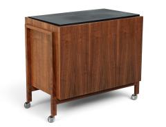 Mid Century Modern Bar Cabinet with Hidden Lift Top Storage - 4789640