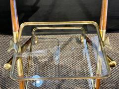 Mid Century Modern Bar Cart Teak and Brass - 2925907