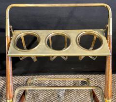Mid Century Modern Bar Cart Teak and Brass - 2931929