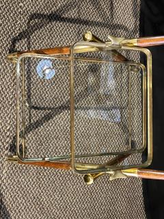 Mid Century Modern Bar Cart Teak and Brass - 2931931