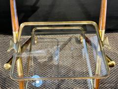 Mid Century Modern Bar Cart Teak and Brass - 2931934