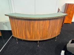 Mid Century Modern Bar Teak Brass South Africa circa 1950 - 4387425