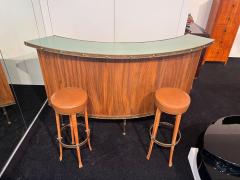 Mid Century Modern Bar Teak Brass South Africa circa 1950 - 4387426